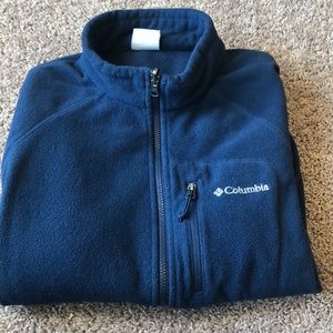 Columbia navy blue zip-up fleece